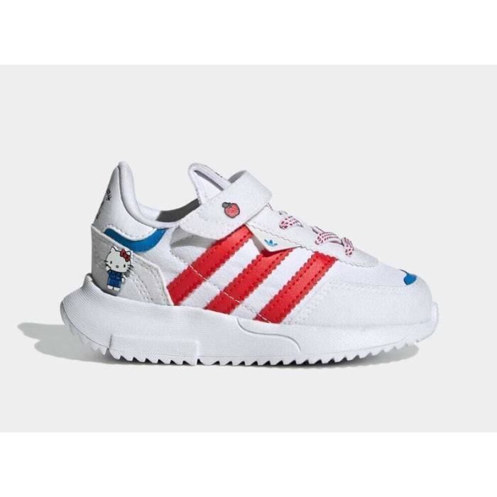 Chaussures ADIDAS RETROPY F2 CF EL I blanches pour filles - Lacets ...
