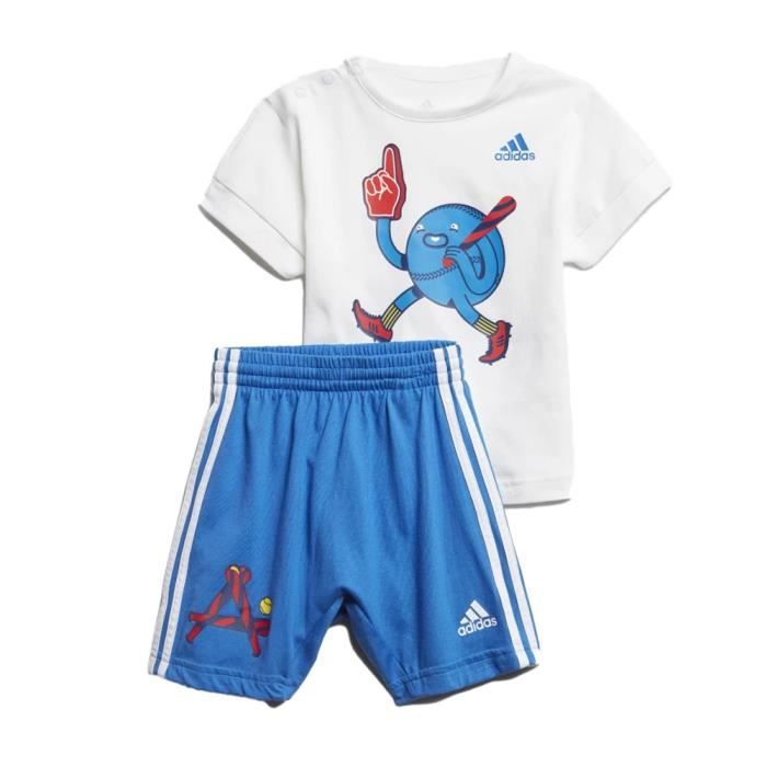 Ensemble baseball blanc pour bébé garçon Adidas Character - manches longues