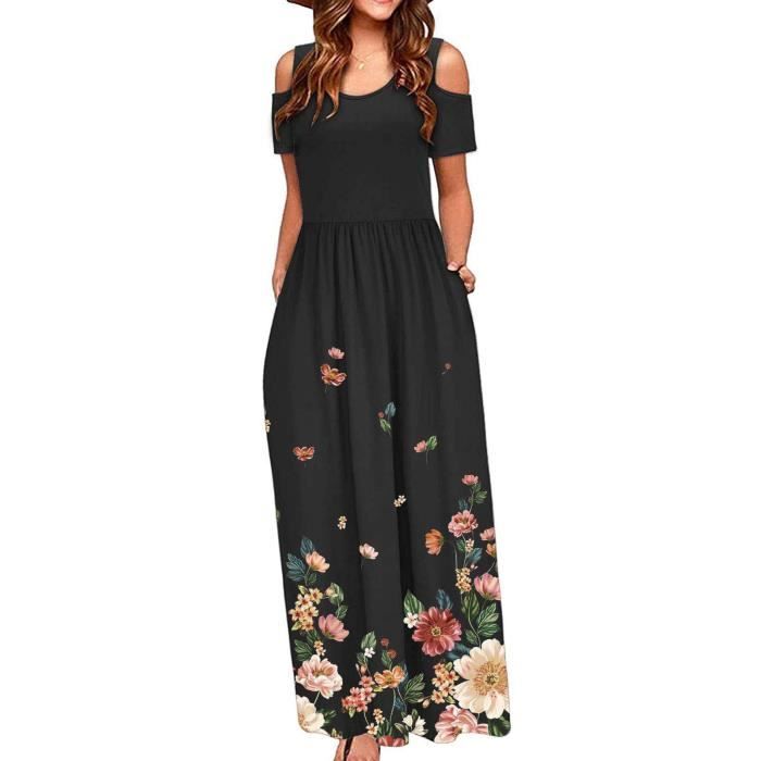 Robe décontractée pour femmes avec imprimé floral.