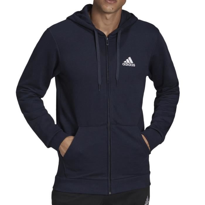 Sweat Zipp Homme Adidas M Bl Bleu Cdiscount Pr t Porter