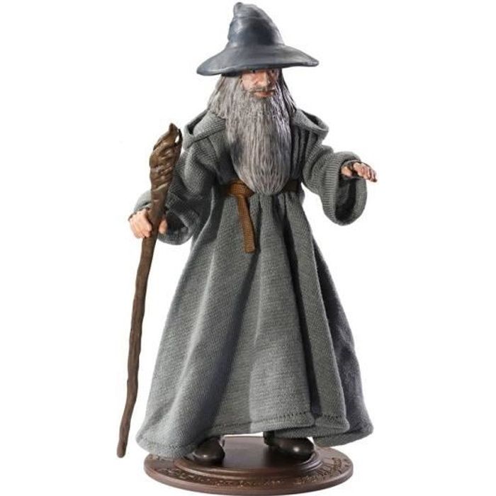 Figurine flexible Bendyfigs Gandalf 19 cm NOBLE COLLECTION Le Seigneur des Anneaux Jouet