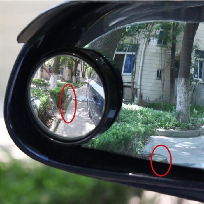 2 lentilles de recul pour angles morts, lentille grand angle, petit miroir rond  pour voiture - Cdiscount Auto