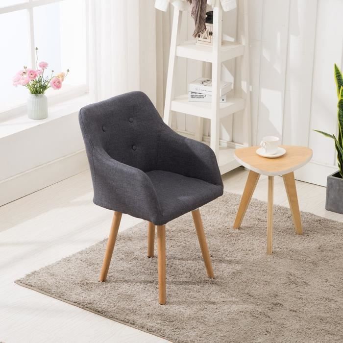 Chaise Salle A Manger Scandinave Tissu
