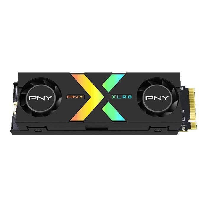 PNY - CS3150 XLR8 Gaming EPIC-X RGB - Disque dur SSD Interne - 2To - M.2 NVMe - RGB Heatsink (M280CS3150XHS-2TB-RB)