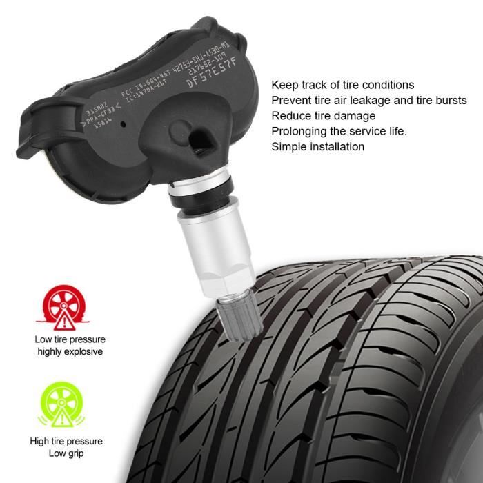 4 Capteurs Pression Pneus TPMS 2318453 5291383 2036804 - Compatible Ford Et Modèles Courants
