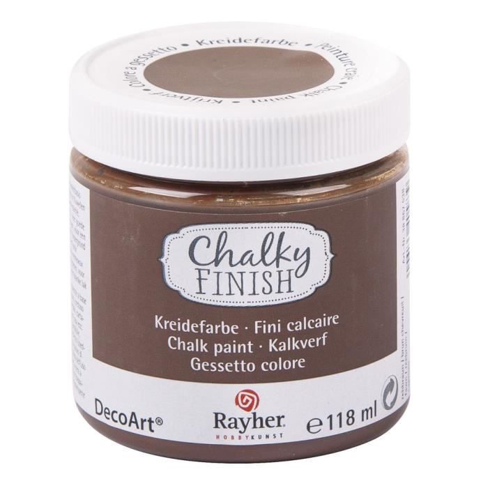 Peinture craie (Chalky Finish) - brun chevreuil - 118 ml - Rayher Marron