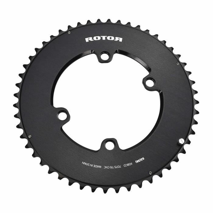Plateau De Vélo Rotor NoQ Aero Round 52T + Plateau Intérieur 36T - 110 BCD - Occasion