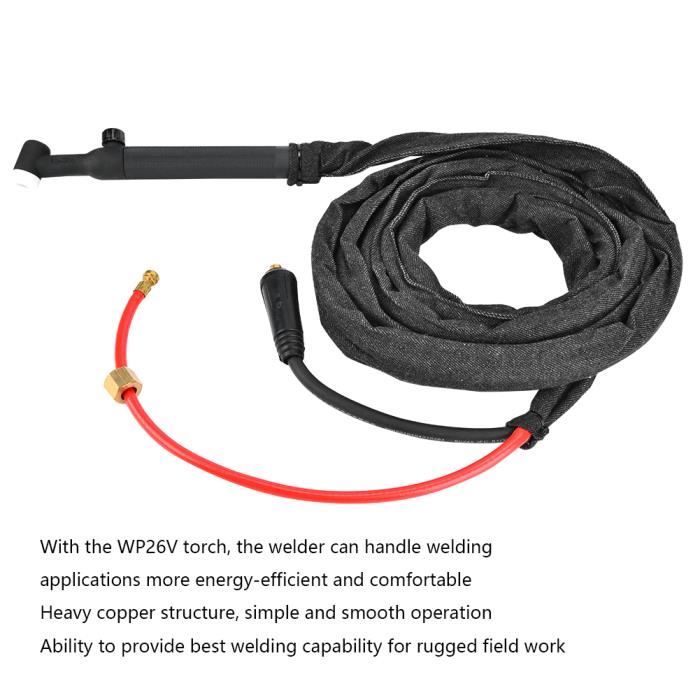 Torche TIG WP-26V Avec Câble De 4m - Type Lift, Refroidie à L'air, 200A, Version EU