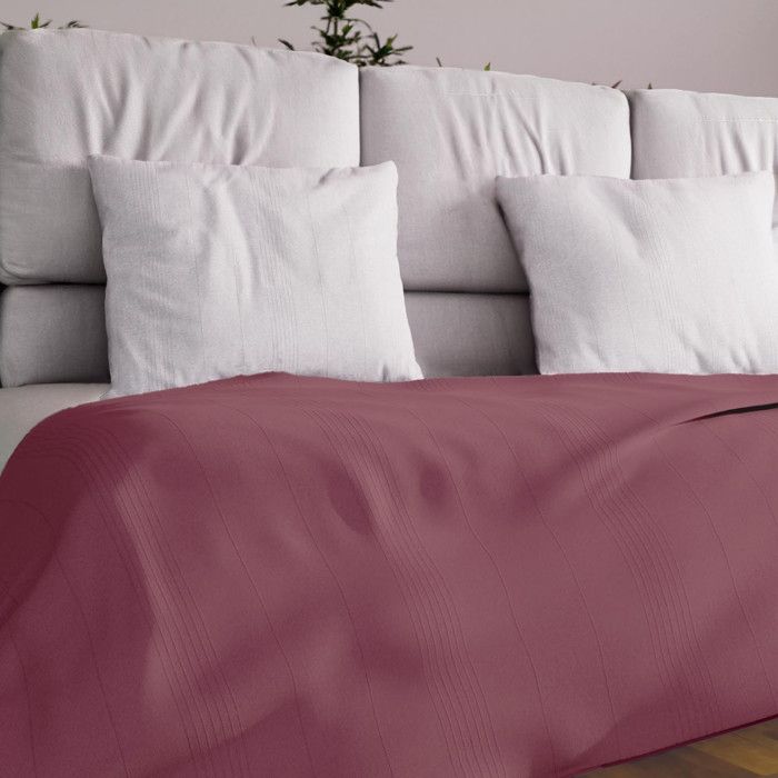 Jeté de lit ou canapé 180x220 cm ADELE framboise par Soleil docre Jeté de lit ou canapé 180x220 cm ADELE framboise par Soleil docre