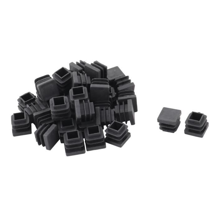 Cache-pieds De Chaise En Caoutchouc Noir - Protège Sol, Anti-dérapant - Lot De Protections Rectangulaires