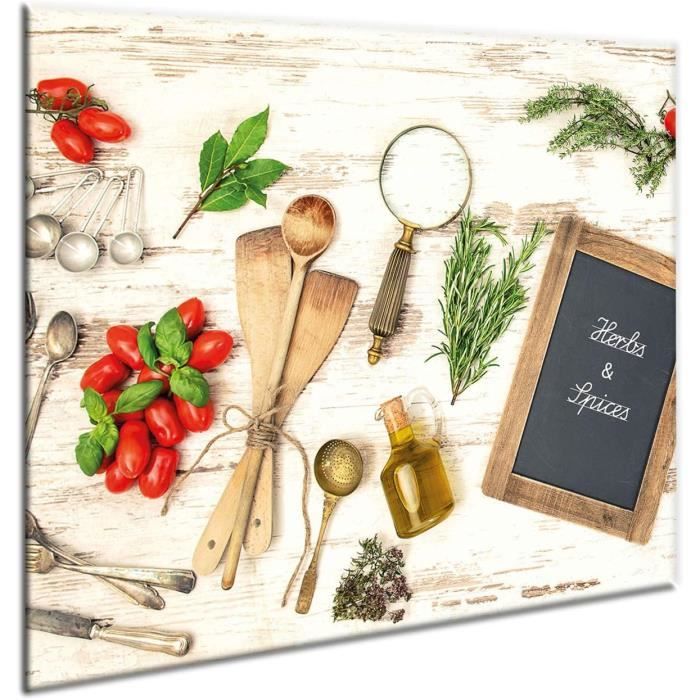 DarHaus Couvercle Pour Plaque De Cuisson Universelle En Céramique, à Induction, Planche à Découper En Verre 40 X 30 Cm, Protection Anti- éclaboussures, Plaque En Verre, Cuisine, Ardoise Violet