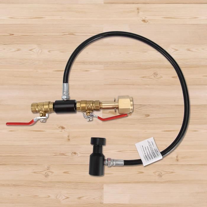 Adaptateur De Remplissage Pour Bouteille De Plongée – Alliage Alu, Manomètre, Tuyau HP, Portable, 63,5 Cm