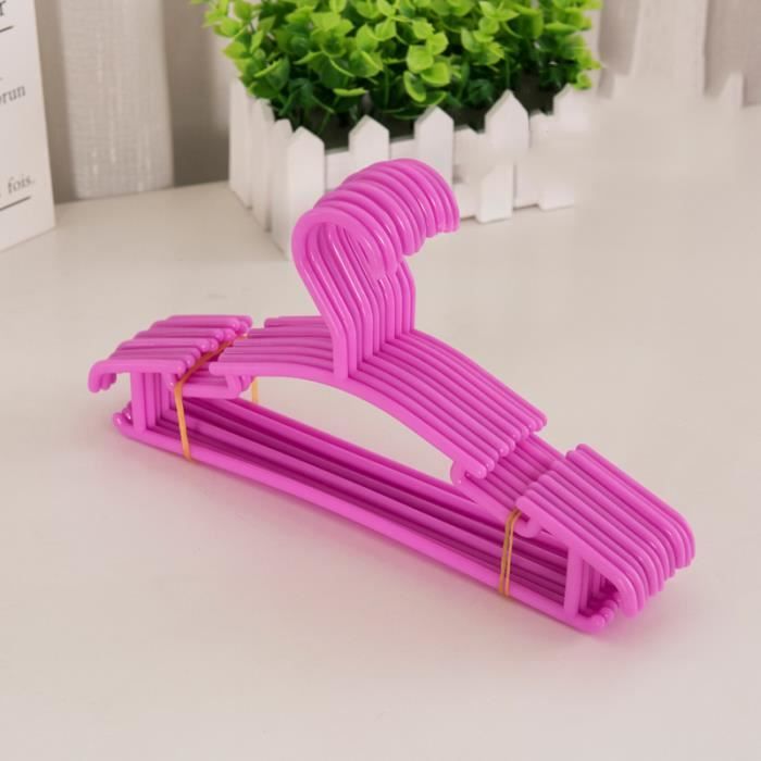27 X 15 Cm Lot De 30 Cintres En Plastique Pour Bebe Et Enfant Crochet De Vetement Pour Fille Ou Garcon Rose Cdiscount Maison
