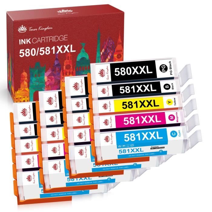 Lot De 4 Cartouches D'encre Compatibles Canon PGI-5 Pour Imprimantes Pixma MP600R