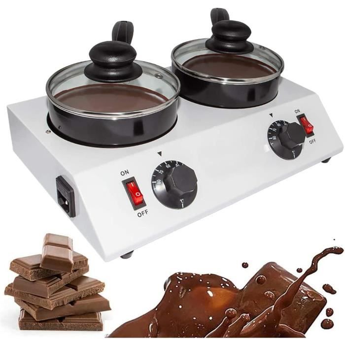Machine Commerciale Trempe Chocolat Capacité 12Kg, Chauffe-Chocolat Électrique Chaudron À