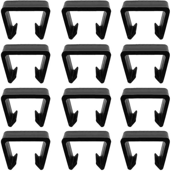 8 Clips De Fixation Pour Meubles De Jardin En Rotin - Rainure 4,25 Cm - Plastique Résistant - Stabilise Chaises, Canapés, Meubles De Patio