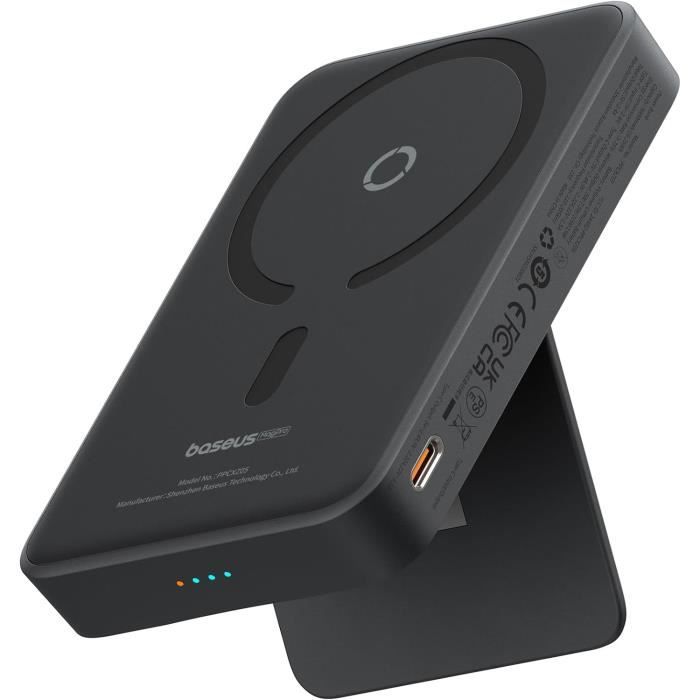 Batterie Externe MagSafe 10000mAh - Power Bank Sans Fil - PD 22.5W - Noire - Neuf