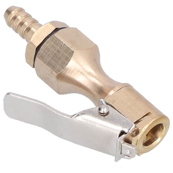 Mandrin Pneumatique Double Tête NPT - Pour Gonflage Pneus Voiture - Poussoir, Alliage Métal, Longueur 26,5 Cm - 1