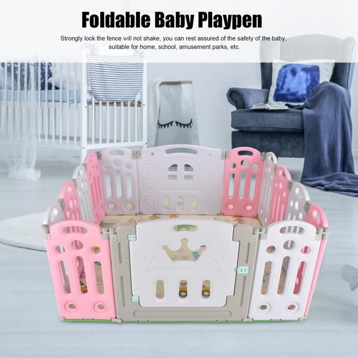 Neuf Parc Pour Bebe A L Interieur Cour De Jeu Pliable De Securite Pour Bebe A L Interieur Et A L Exterieur Parc Pour Yesmae Fr Cdiscount Puericulture Eveil Bebe