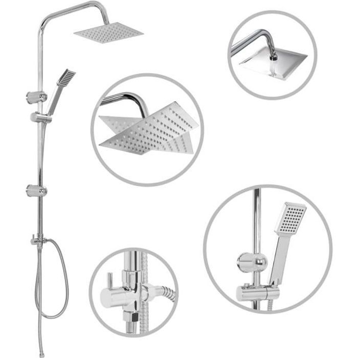 VidaXL Ensemble de Douche Deux Têtes - vue 2