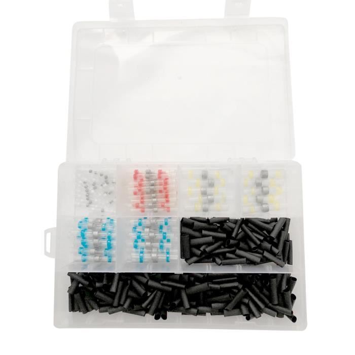 Lot De 25 Manchons Auto-Soudeurs Thermorétractables Étanches - 2 à 4 Mm² - Raccord Électrique Étanche Pour Auto & Moto