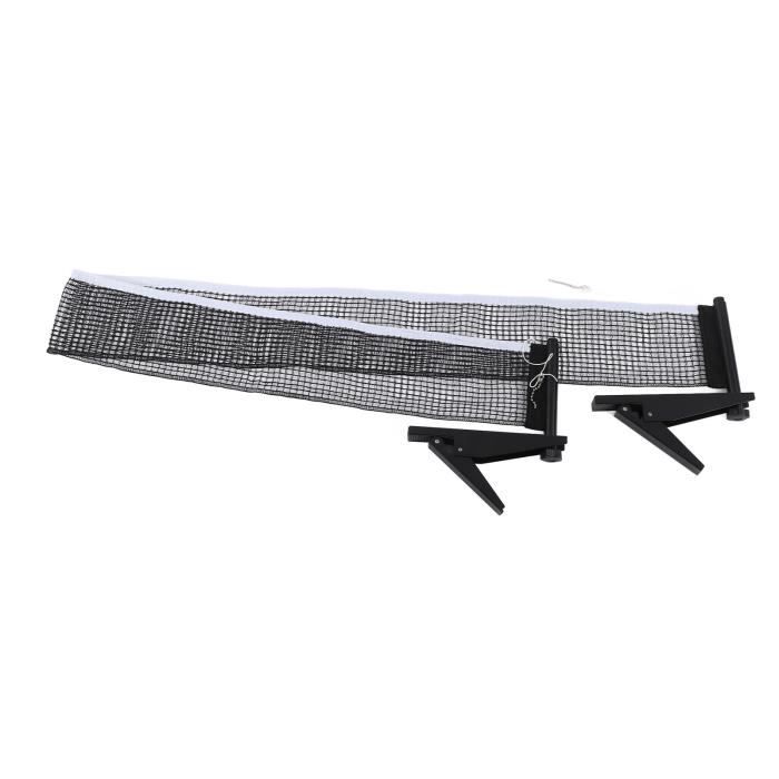 Tomedeks Filet De Tennis De Table Portable Pliable - Filet Remplacement Noir Polyester Pour Intérieur Extérieur
