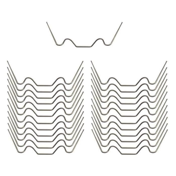 Clips de vitrage pour serre en acier inoxydable 1,5mm d'épaisseur Type W - DEUBA
