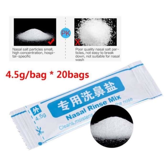 60 Sachets De Sel Nasal Avida Zen - Pour Lavage Nez Adultes Et Enfants - Soulagement Congestion, Allergies