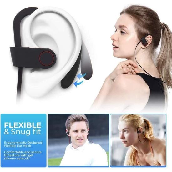 Casque d'écoute sans Fil Bluetooth - Otium - 508 - Noir - Casque - Sans ...