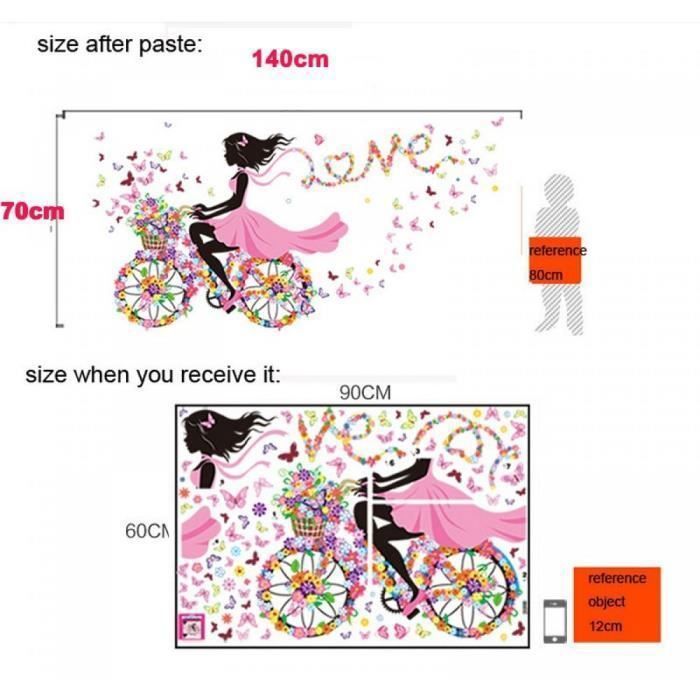 Stickers Muraux Arbre Fleurs de Cerisier Rose Autocollant Mural Floral Branche Arbre Oiseaux Vase Décoration Murale Salon - Maison Stickers Muraux Arbre Fleurs de Cerisier Rose Autocollant Mural Floral Branche Arbre Oiseaux Vase Décoration Murale Salon - Maison