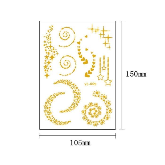 Paillettes Or Premium En Cône 25g - Pour Henné Tatouage, Maquillage Corps/visage, Qualité Professionnelle