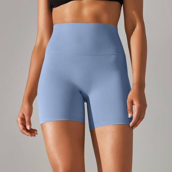 Short de Sport Femme sans Coutures Short Cycliste Yoga Taille