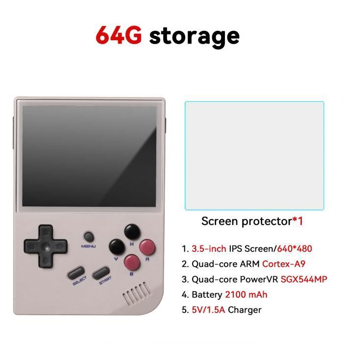 Console Anbernic RG552 Noire (occasion) - Système Portable Android 5.36 Pouces - Stockage 250 Go