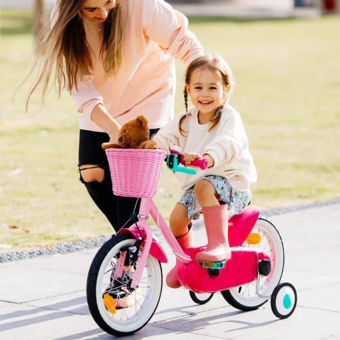 Panier Avant Lixada Pour Vélo Enfant – Tressé, Léger Et Facile à Fixer, Pour Filles Et Garçons De 3 à 13 Ans