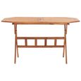 🎀9005Haute qualité Magnifique-Table de jardin Pliante Table de Camping Pique Nique- Table de reception pliante - 135 x 85 x 75 cm B-2
