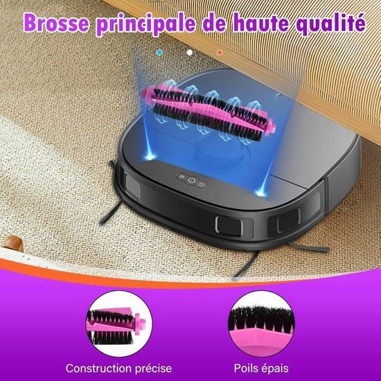 Lot De 4 Ou 10 Chiffons Microfibre Pour Aspirateur Robot Eureka J12 – Compatibles Serpillières – Tissu Doux Absorbant – Lavables Et Réutilisables – Remplacement Facile - 2
