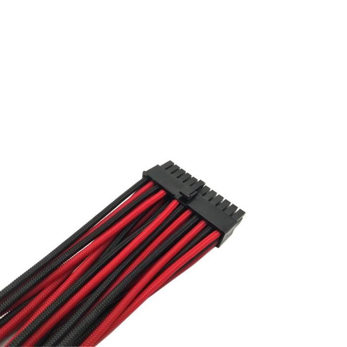 Red Rmi Cable 300mm Red -Câble modulaire individuelle pour Corsair PSU RMI de PC ...