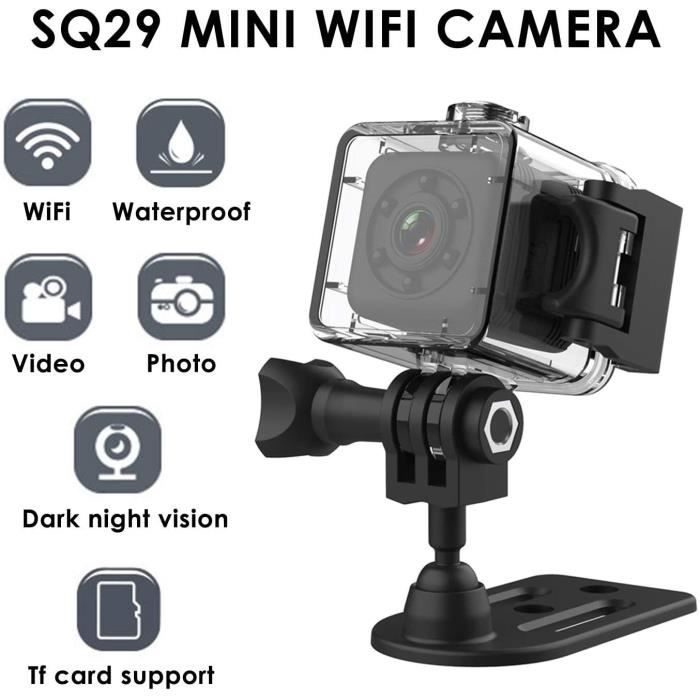 Mini Caméra Espion SQ11 - Vision Nocturne, Détection De Mouvement, 1080p - Idéale Pour Surveillance Maison, Intérieur/Extérieur