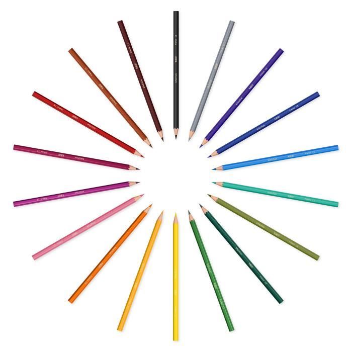 Achetez BIC Kids Evolution ECOlutions Crayons de Couleur - Coloris  Assortis, Etui Carton de 12 pas c..