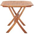 🎀9005Haute qualité Magnifique-Table de jardin Pliante Table de Camping Pique Nique- Table de reception pliante - 135 x 85 x 75 cm B-3