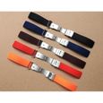 1 pièces 16 18 20 22 24 mm nouvelle bande de caoutchouc de Silicone bracelet de montre bracelet de -B4 Orange-18mm-3