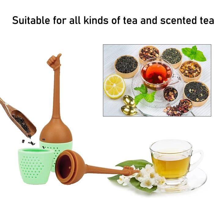 Infuseur à Thé En Silicone Forme Caca - 10x5x5 Cm, Qualité Alimentaire, Amusant Et Pratique - Pour Thé En Vrac, Café