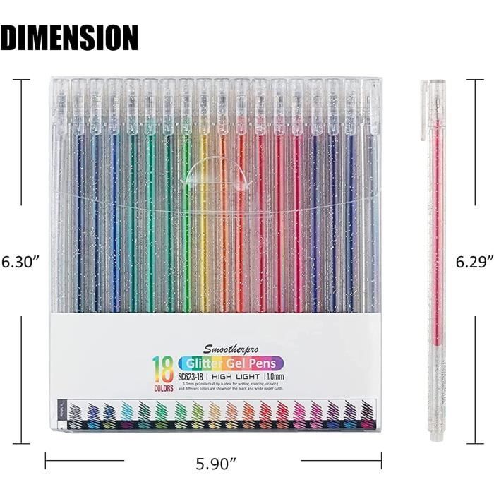 Stylo 48 couleurs gel stylos set paillettes métalliques stylos pour enfants  dessin-320 - Cdiscount Beaux-Arts et Loisirs créatifs