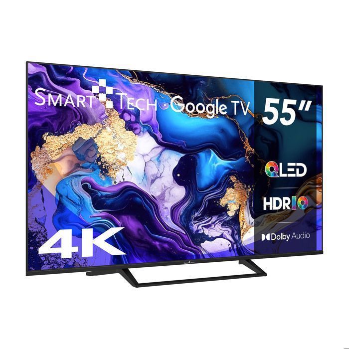 Smart Tech TV QLED 4K UHD 55' (139 cm) 55QG06K Google TV- 3xHDMI ...