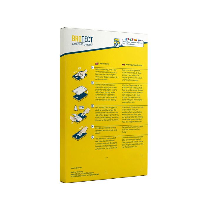 Brotect Pellicola Protettiva Per Stahlgear Zeus 1.85 – 2 Pezzi, Trasparente, Anti-Impronte, Made In Germany
