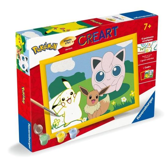 Ravensburger CreArt Kids – Kit De Pintura Por Números Dos Gatitos Reclinados, 13×18 Cm, A Ravensburger CreArt Kids – Kit De Pintura Por Números Dos Gatitos Reclinados, 13×18 Cm, A