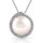 Pendentif argent perle de culture