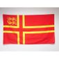 Drapeau camarguais 90 x 150 cm Fourreau pour hampe AZ FLAG Drapeau Croix de Camargue 150x90cm