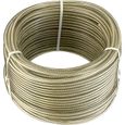 Connex   Câble d`acier avec âme en fibres textiles et gaine en plastique Galvanisé 30 m x 4 mm - DY2701391-0