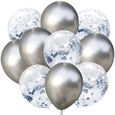 12 Bleu Chrome Anniversaire 11/" Latex Ballons Pack Fête De Mariage Célébrations